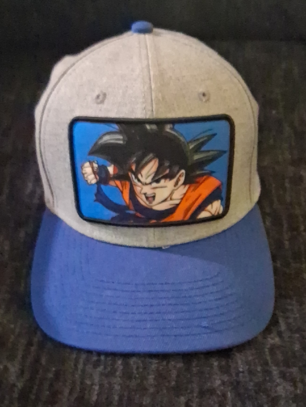 Kids Dragon Character Baseball Cap in Gray and Blue